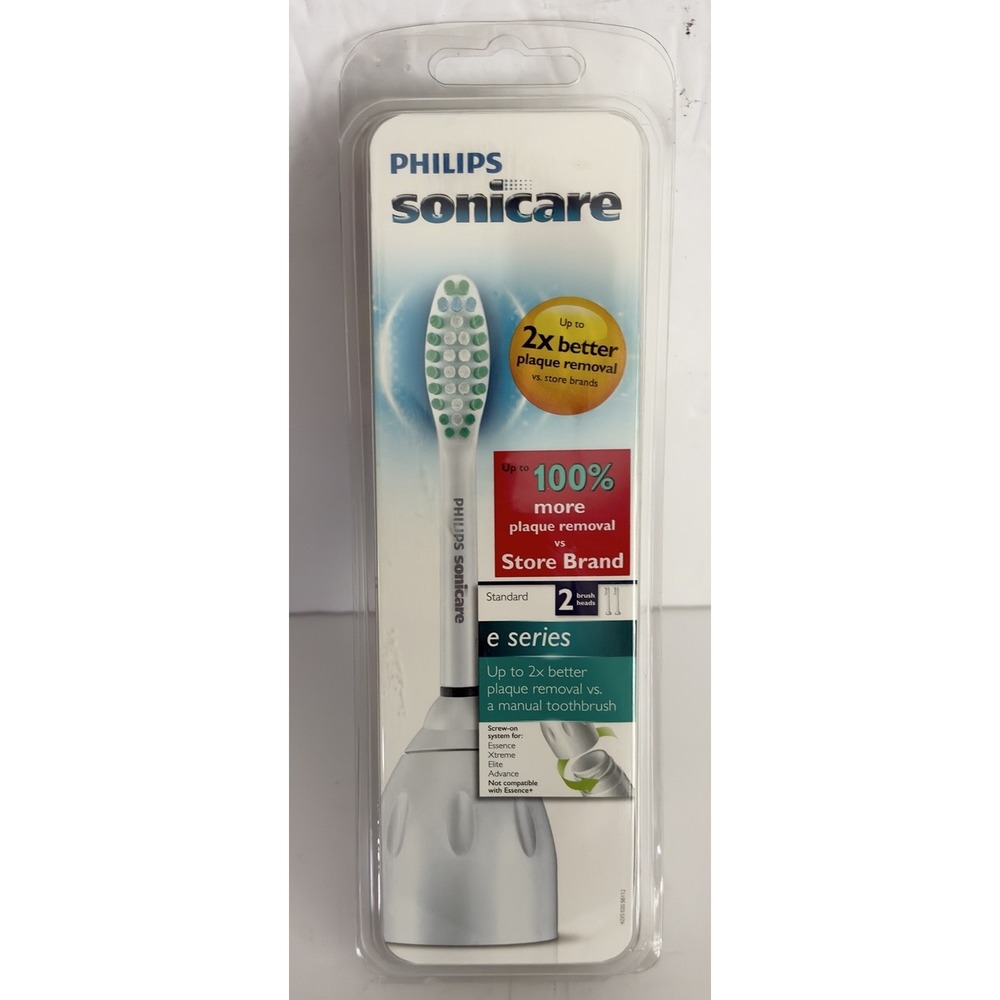 Philips Sonicare E-Series Replacement Toothbrush Heads HX7022 Pack Of 2 New